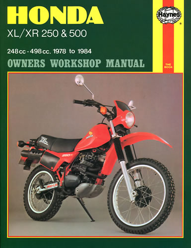Honda service manual xr250 #5