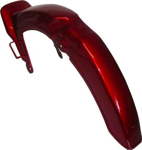Red Plastic Front Mudguard Honda 61100-GB4-680Z - Motorcycle
