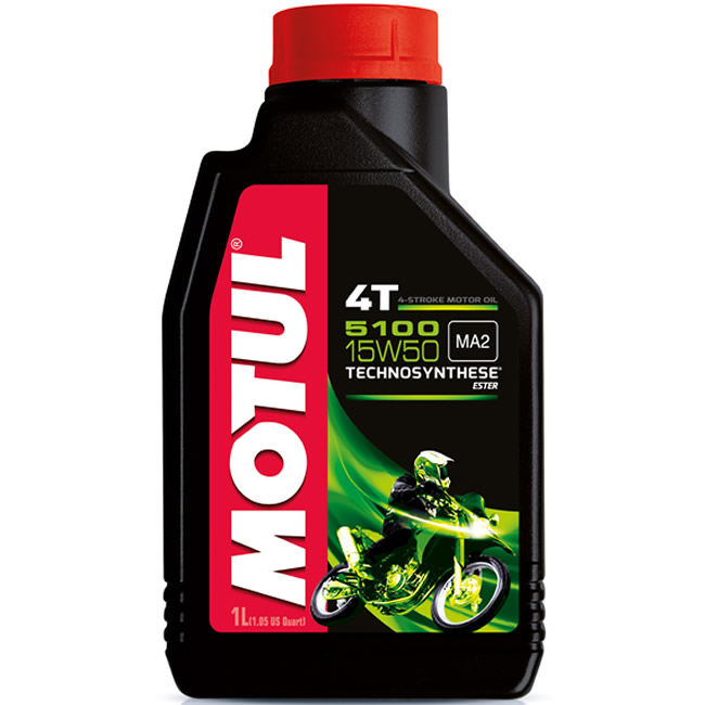 Motul 5100 15W-50 4T Semi Synthetic Oil (1 Litre) - Motorcycle