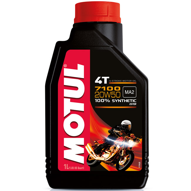 Motul 7100 20W-50 4T 100% Synthetic Oil (1 Litre) - Motorcycle