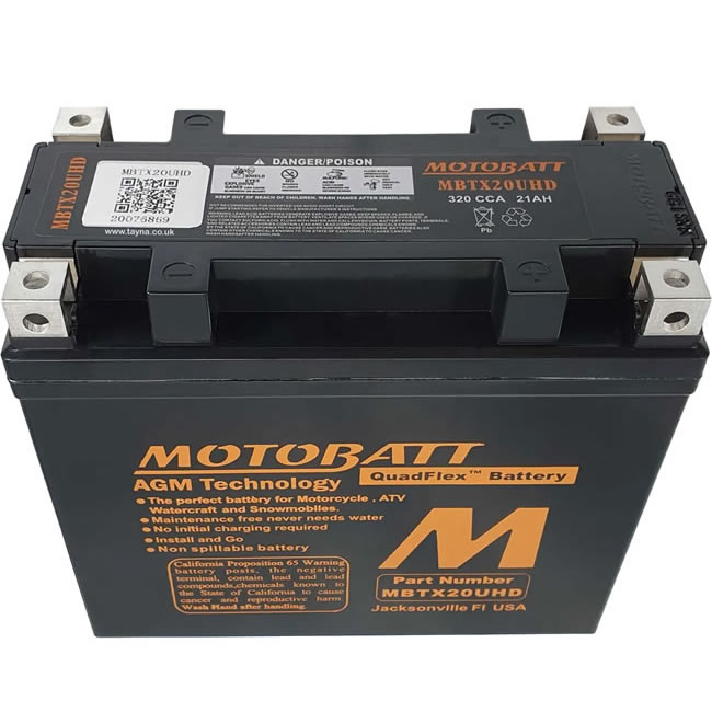 MotoBatt Heroism 150 1997 High Quality Motobatt Battery 