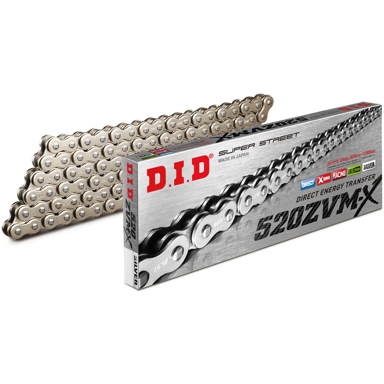 DID 520ZVM-X 114L Silver Super Heavy Duty X-Ring Drive Chain ...