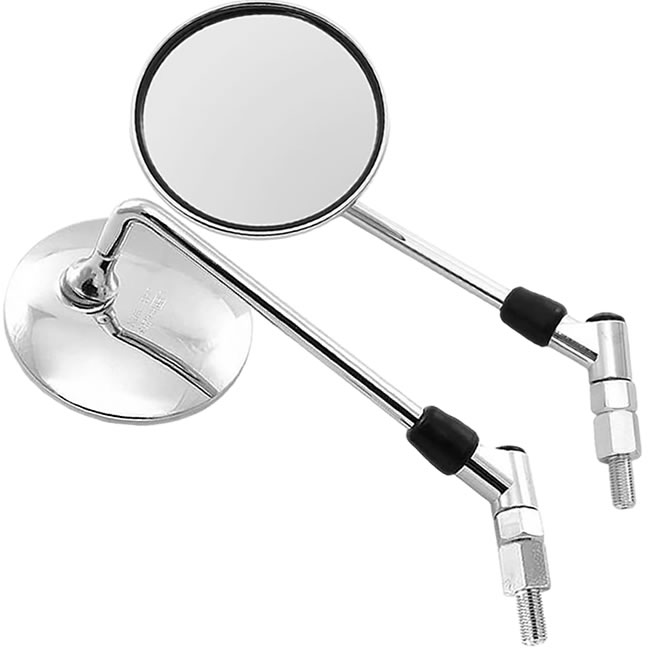 Chrome Round Mirrors 8mm/10mm 56500-28601 56500-08010 56500-45640