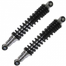 Chrome 310mm Pin + Pin 140lbs Twin Shock Absorbers for up to 200cc