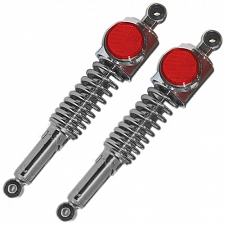 Chrome 365mm Pin + Pin Twin Shock Absorbers Kawasaki Z1 KZ900 45014-072
