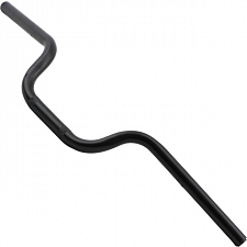 Black 7/8" Handlebars with 4" Rise x 27" Width Honda CBF125 08-16