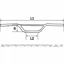 Black 7/8" Trail Style Handlebars with 4.5" Rise