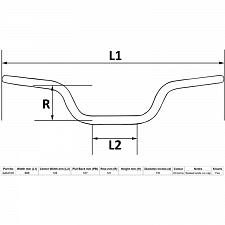 Chrome 7/8" Handlebars with 4.75" Rise x 27" CG125