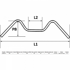 Hendler Chrome 7/8" Pullback Style Handlebars with 6" Rise