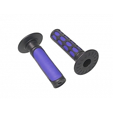 Blue 7/8" Handlebar Grips with Large Dimples