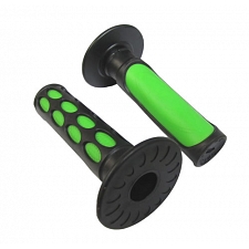 Green 7/8" Handlebar Grips with Large Dimples