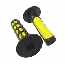 Yellow 7/8" Handlebar Grips with Large Dimples