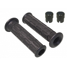 Black 7/8" Bar-End Style Handlebar Grips