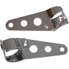 Chrome Headlight Brackets for 30mm to 37mm Forks