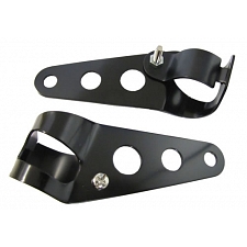 Black Headlight Brackets for 30mm to 37mm Forks