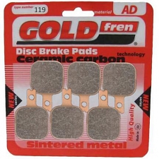 Goldfren AD119 Brake Pads Harrison Billet Mini-6 1296033 ISR 29-001 Ferodo FRP415 SBS 656