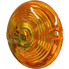 Round Amber Harley Davidson Style Indicator Lens