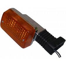 Chrome Indicator with Amber Lens - 018720