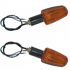 Black Indicators with Amber Lenses