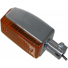 Chrome 35mm Indicator with Amber Lens - 018999