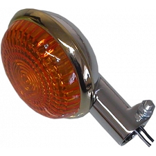 Gold Rimmed Indicator with 33mm Stem & Amber Lens