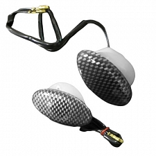 106mm x 56mm Catseye Indicators with Carbon Look Lenses