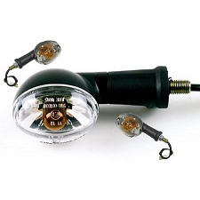 Black Oval 43mm Indicators with Clear Lenses