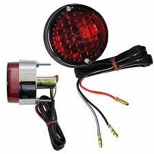 Chrome 61mm Round Rear Light