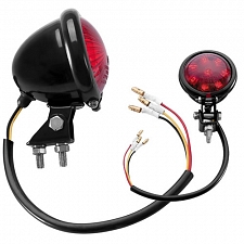 LED Black Mini Bates Style Rear Light