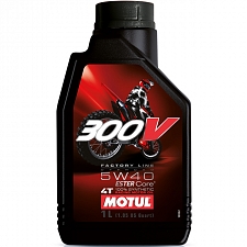 Motul 300V Factory Line 5W-40 4T 100% Synthetic Oil Off Road (1 Litre)