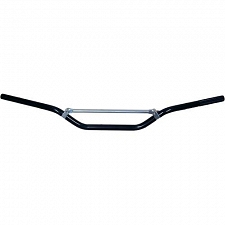 Black 7/8" Aluminium 2.5" Rise Handlebars with Brace