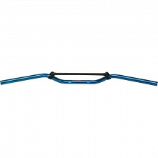 Blue 7/8" Aluminium 2.5" Rise Handlebars with Brace