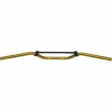 Gold 7/8" Aluminium 2.5" Rise Handlebars with Brace