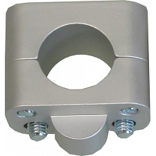 Silver 2 Bolt Type Handlebar Clamps