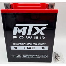 MTX XT14AHL AGM Sealed Battery YB14L-A2 YB14L-B2 YTX14AHL-BS