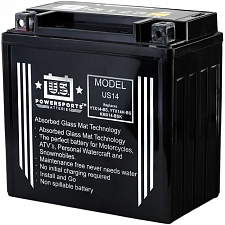 US Powersports US14 AGM Sealed Battery YTX14-BS GTX14-BS YTX14HBS