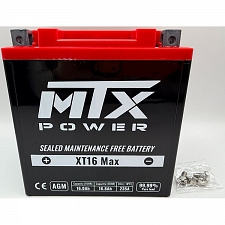 MTX XT16 AGM Sealed Battery YTX16-BS YTX20CH-BS YTX20A-BS LT16-4