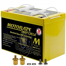 Motobatt MB115-12 AGM BCI Group 27 Deep Cycle Battery GPL-27T