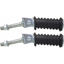 Round Footrests with 10mm x 55mm Bolt