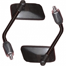 Black Rectangle Mirrors with 10mm Thread - 011879