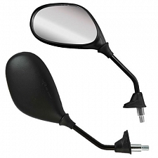 Black Rectangle Mirrors Honda 88210-KGF-900 88220-KGF-900