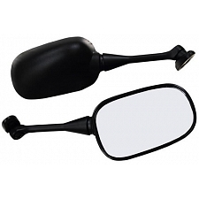 Black Fairing Type Mirrors - 011803