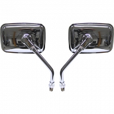 Chrome Rectangle Mirrors with 10mm Thread - 011917