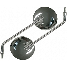 Stainless Steel Round Mirrors with 10mm Thread