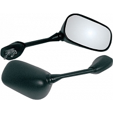 Black Rectangle Fairing Type Mirrors - 011850