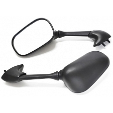 Black Rectangle Fairing Type Mirrors - 011851