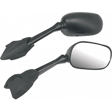 Black Rectangle Fairing Type Mirrors - 011853