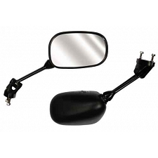 Black Rectangle Fairing Type Mirrors - 011861
