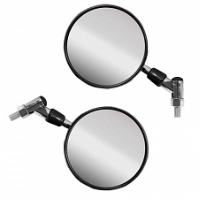 Chrome Round Mirrors with 10mm Thread - 011946