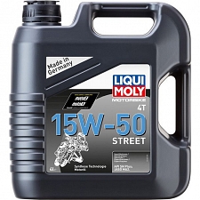 Liqui Moly 4T Motorbike 15w50 Street Synthetic Technology Oil (4 Litres)